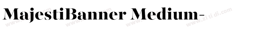 MajestiBanner Medium字体转换